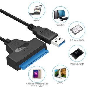 SATA to USB 3.0/2.0 Cable (Up to 6 Gbps)